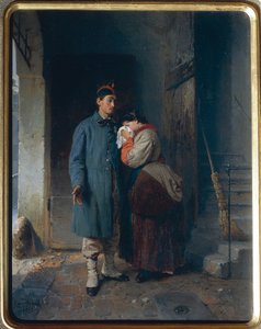 The Departure of the 1866 Conscripts by Gerolamo Induno
