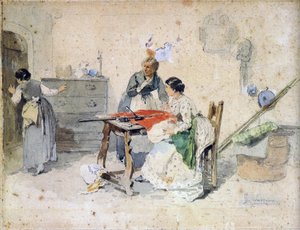 Women Manufacture a Tricolour Flag