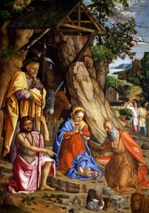 Nativity with rabbits