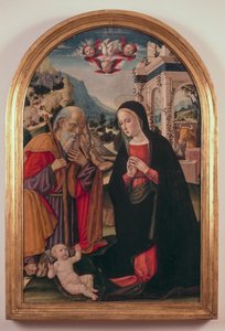 Adoration of the Child by Gerolamo di Benvenuto