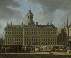 The Town Hall on Dam Square, Amsterdam, 1672 by Gerrit Adriaensz Berckheyde
