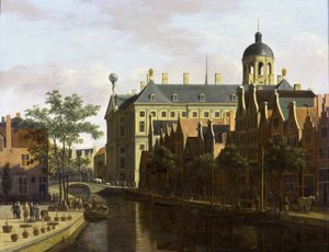 Amsterdam, the Nieuwezijds Voorburgwal near the Bloemmarkt
