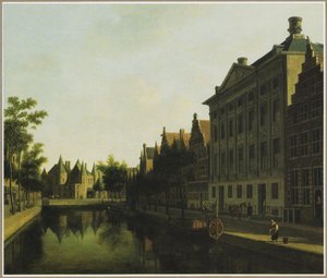View of the Kloveniersburgwal with the Waag and the Trippenhuis, Amsterdam