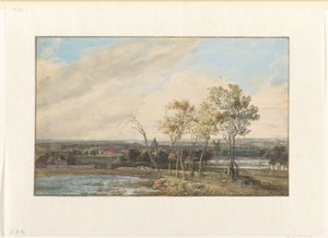 River Landscape by Gerrit Battem