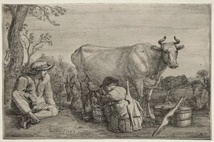 The Milkmaid by Gerrit Claesz. Bleker