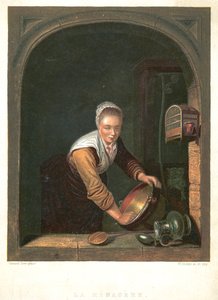 The Housewife by Gerrit Dou