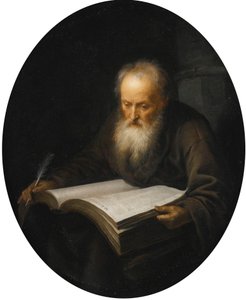 Old Scholar with a Book by Gerrit Dou
