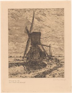 Mill in a Flat Landscape