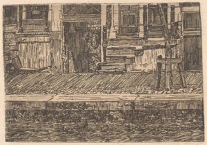 Underground Passages by a Quay by Gerrit Haverkamp (signed by artist)