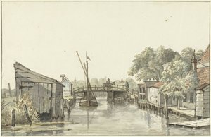View of the Ringdijk on the Schulpbrug, looking towards the Utrecht side of the Amstel