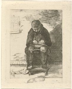 Draftsman in an Interior by Gerrit Lamberts