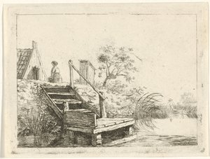 Stairs by the Water by Gerrit Lamberts