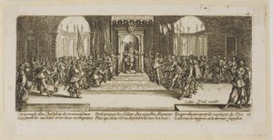 Distribution of Rewards, plate eighteen from The Large Miseries of War by Gerrit Lucasz van Schagen