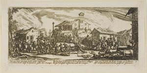 Plundering and Burning a Village, plate seven from The Large Miseries of War