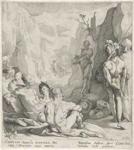 Preaching of John the Baptist by Gerrit Pietersz. Sweelink