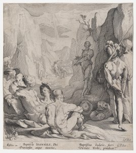 St. John the Baptist Preaching, 1593 by Gerrit Pietersz Sweelink