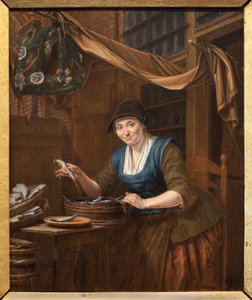 The fishmonger by Gerrit Zegelaar