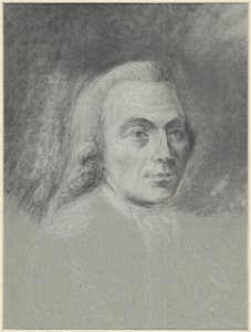 Self-Portrait of Gerrit Zegelaar, with Wig by Gerrit Zegelaar