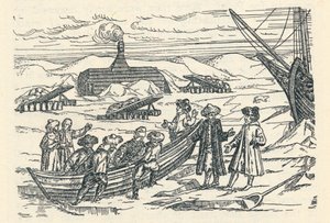 Barents in the Arctic: Hut wherein we wintered by Gerrit de Veer