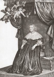 Marie de Medici, Queen of France (Portrait) by Gerrit van (after) Honthorst