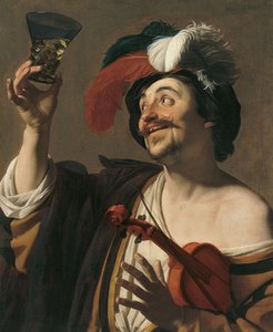 The Happy Violinist by Gerrit van Honthorst