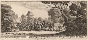 Discovery of the Criminal Soldiers by Gerrit van Schagen after Jacques Callot