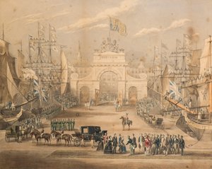 Reception of Queen Victoria, Prince Albert and Princess Royal at Dundee by Gershom Gourlay Cumming