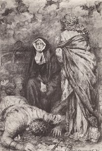 Illustration for The Story of Hereward, The Champion of England by Gertrude E. Demain (after) Hammond