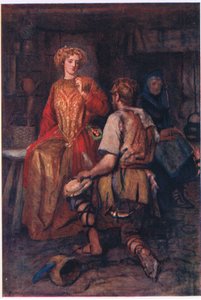 Oft from the forest wildings he did bring, whose sides empurpled were smiling red!, Stories from the Faerie Queen published by George Harrap and Company by Gertrude E. Demain (after) Hammond