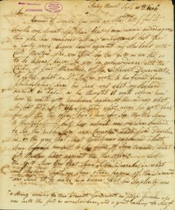 Letter signed Gertrude Joan Senf, Rocky Mount, to Thomas Jefferson, September 11, 1806