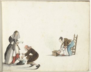 Gentleman Tying a Lady