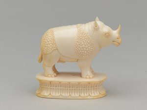 White bishop, chess piece, India, c.1820 by Geskel Saloman