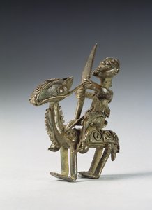 Rider on Horse with Decorative Harness