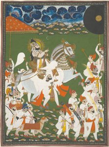 Maharana Bhim Singh in Procession, c.1820 by Ghasi Ghasi