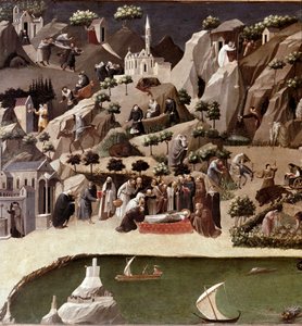 The Thebaide of the Hermits (detail) by Gherardo Starnina