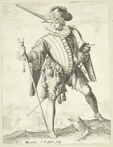 Soldier with Arquebus by Gheyn, Jacques II de