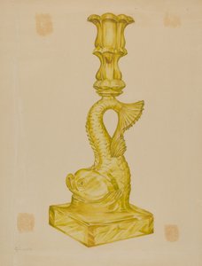 Dolphin Candlestick, 1935-1942