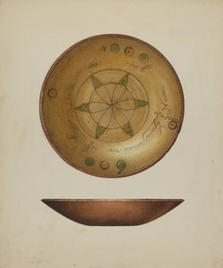 Pennsylvania German Plate, c. 1938