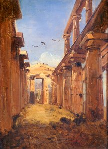 The Basilica of Paestum by Giacinto Gigante