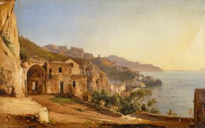 View of Amalfi from the Cave of the Capuchins by Giacinto Gigante