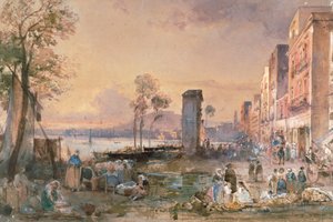 View of Naples from Marinella, by Giacinto Gigante