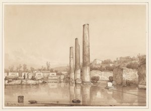 View of the Ruins in Pompeii by Giacinto Gigante