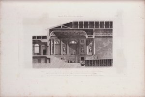 Cross-Section of the Auditorium of the Hermitage Theatre by Giacomo Antonio Domenico Quarenghi