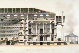 The Saint Petersburg Imperial Bolshoi Kamenny Theatre, Early 19th Century by Giacomo Antonio Domenico Quarenghi