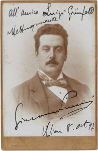 Portrait of the Composer Giacomo Puccini, 1897 by Giacomo Brogi