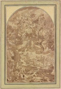 The Great Plague of Naples in 1656 by Giacomo Farelli