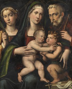 Holy Family with the Infant Saint John and Saint Catherine