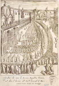 Ceremony in Venice for the delivery of the baton of command to the Chief Admiral by Giacomo Franco