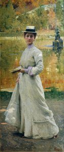 Open-air Portrait or Lady in the Garden