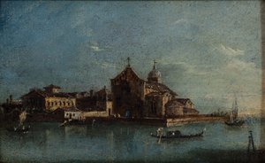 The Island of Santo Spirito by Giacomo Guardi